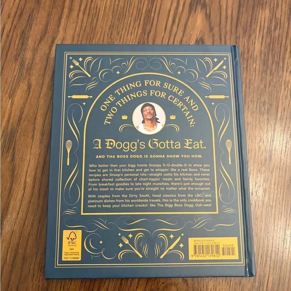 Snoop Dogg Cookbook - From Crook to Cook NWOT